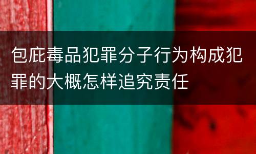 包庇毒品犯罪分子行为构成犯罪的大概怎样追究责任