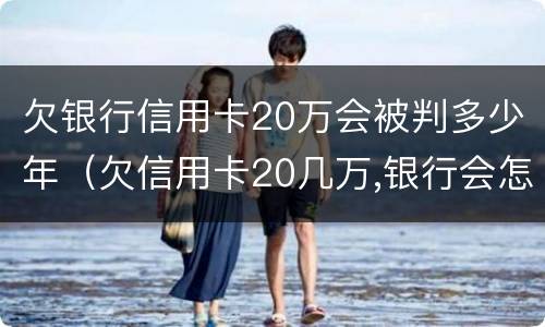 欠银行信用卡20万会被判多少年（欠信用卡20几万,银行会怎么处理）