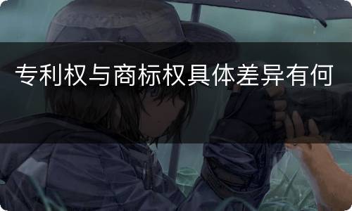 专利权与商标权具体差异有何
