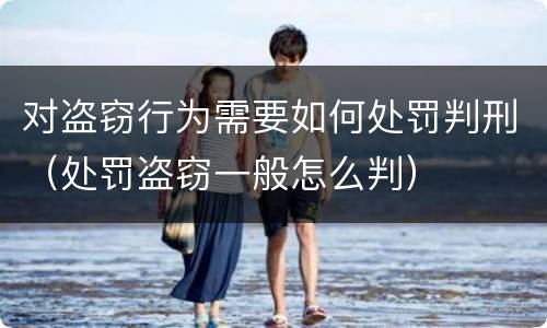 对盗窃行为需要如何处罚判刑（处罚盗窃一般怎么判）