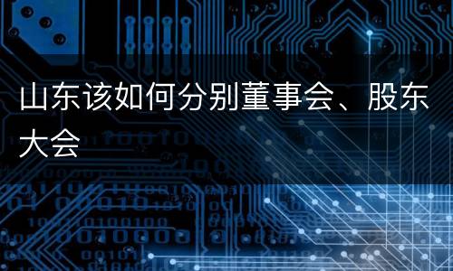 山东该如何分别董事会、股东大会