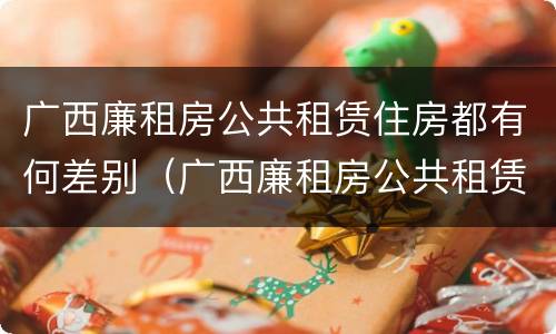 广西廉租房公共租赁住房都有何差别（广西廉租房公共租赁住房都有何差别呢）