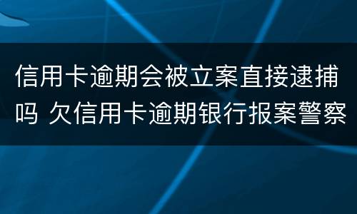 信用卡逾期会被立案直接逮捕吗 欠信用卡逾期银行报案警察会抓人吗