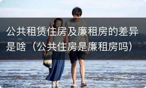 公共租赁住房及廉租房的差异是啥（公共住房是廉租房吗）