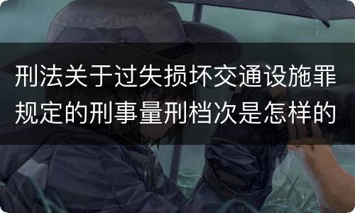 刑法关于过失损坏交通设施罪规定的刑事量刑档次是怎样的