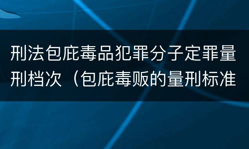 刑法包庇毒品犯罪分子定罪量刑档次（包庇毒贩的量刑标准）