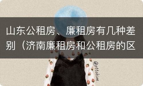 山东公租房、廉租房有几种差别(济南廉租房和公租房的区别)