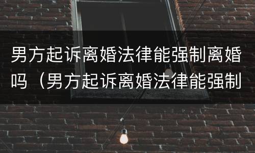 男方起诉离婚法律能强制离婚吗（男方起诉离婚法律能强制离婚吗知乎）