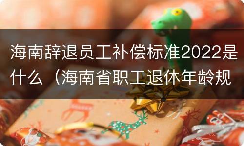 海南辞退员工补偿标准2022是什么（海南省职工退休年龄规定）
