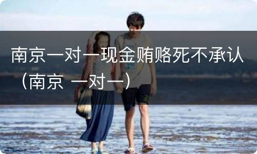 南京一对一现金贿赂死不承认（南京 一对一）