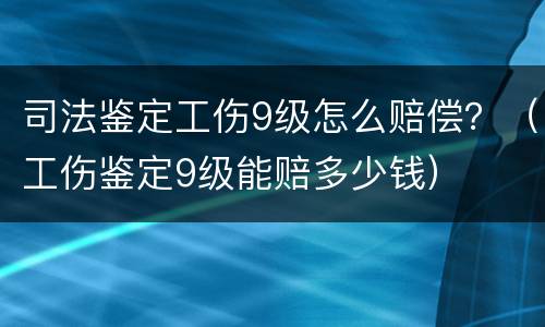 司法鉴定工伤9级怎么赔偿？（工伤鉴定9级能赔多少钱）