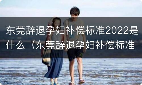 东莞辞退孕妇补偿标准2022是什么（东莞辞退孕妇补偿标准2022是什么时候发）