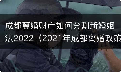 成都离婚财产如何分割新婚姻法2022（2021年成都离婚政策）