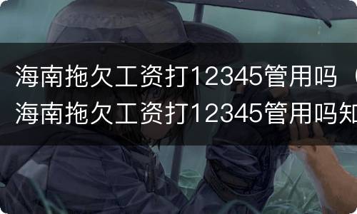 海南拖欠工资打12345管用吗（海南拖欠工资打12345管用吗知乎）