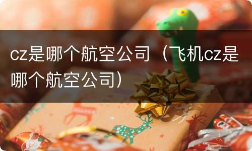 cz是哪个航空公司（飞机cz是哪个航空公司）