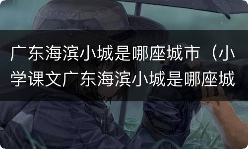 广东海滨小城是哪座城市（小学课文广东海滨小城是哪座城市）