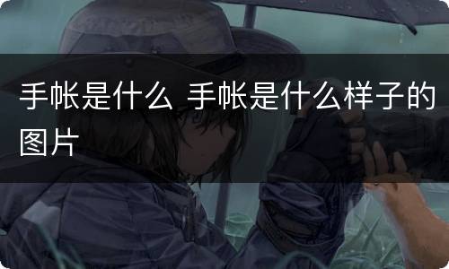 手帐是什么 手帐是什么样子的图片