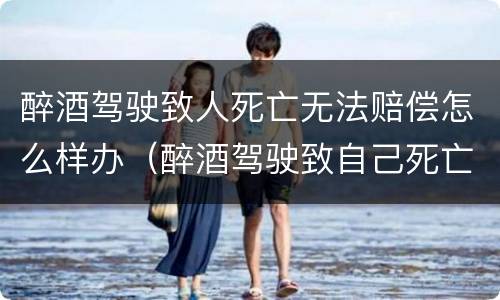 醉酒驾驶致人死亡无法赔偿怎么样办（醉酒驾驶致自己死亡的赔偿）