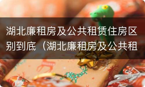 湖北廉租房及公共租赁住房区别到底（湖北廉租房及公共租赁住房区别到底是什么）