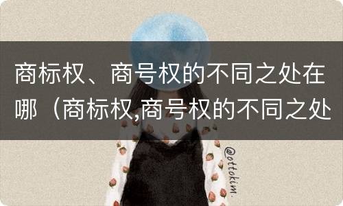 商标权、商号权的不同之处在哪（商标权,商号权的不同之处在哪）
