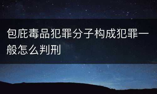 包庇毒品犯罪分子构成犯罪一般怎么判刑