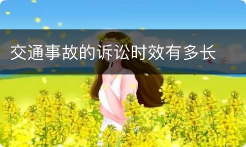 交通事故的诉讼时效有多长