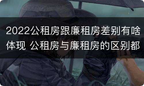 2022公租房跟廉租房差别有啥体现 公租房与廉租房的区别都在此,别再搞错了!