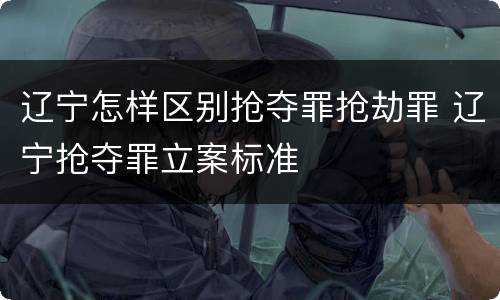 辽宁怎样区别抢夺罪抢劫罪 辽宁抢夺罪立案标准