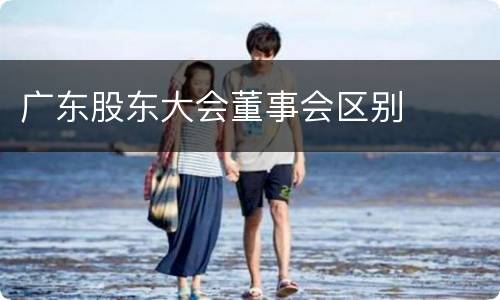 广东股东大会董事会区别