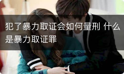 犯了暴力取证会如何量刑 什么是暴力取证罪