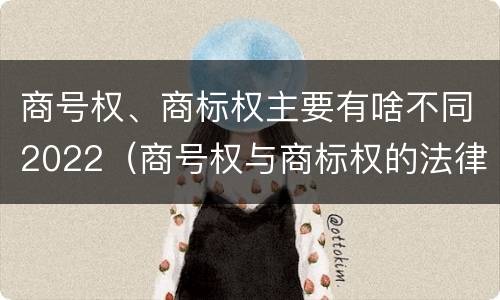 商号权、商标权主要有啥不同2022（商号权与商标权的法律冲突与解决）