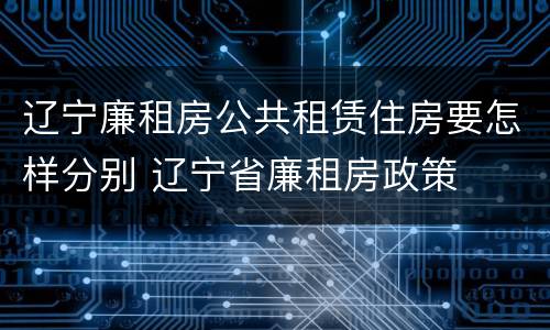 辽宁廉租房公共租赁住房要怎样分别 辽宁省廉租房政策