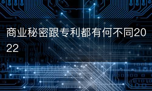 商业秘密跟专利都有何不同2022