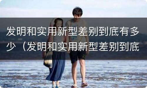 发明和实用新型差别到底有多少（发明和实用新型差别到底有多少种）