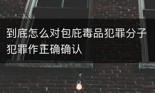 到底怎么对包庇毒品犯罪分子犯罪作正确确认