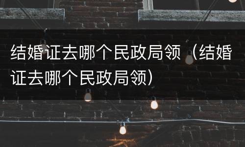 结婚证去哪个民政局领（结婚证去哪个民政局领）