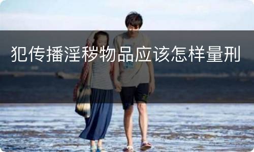 犯传播淫秽物品应该怎样量刑