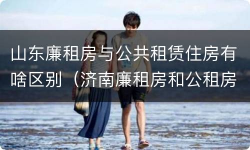山东廉租房与公共租赁住房有啥区别（济南廉租房和公租房的区别）