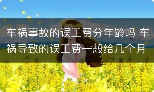 车祸事故的误工费分年龄吗 车祸导致的误工费一般给几个月
