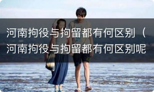 河南拘役与拘留都有何区别（河南拘役与拘留都有何区别呢）