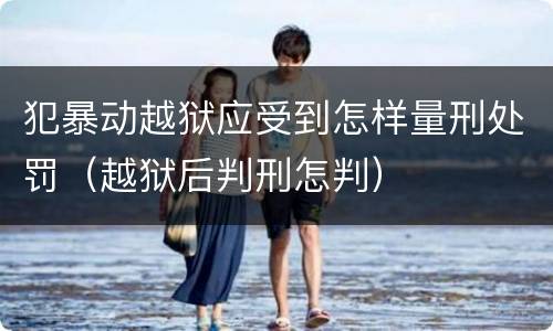 犯暴动越狱应受到怎样量刑处罚（越狱后判刑怎判）