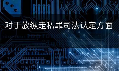 对于放纵走私罪司法认定方面