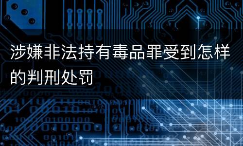 涉嫌非法持有毒品罪受到怎样的判刑处罚