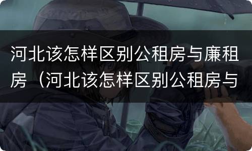 河北该怎样区别公租房与廉租房（河北该怎样区别公租房与廉租房呢）
