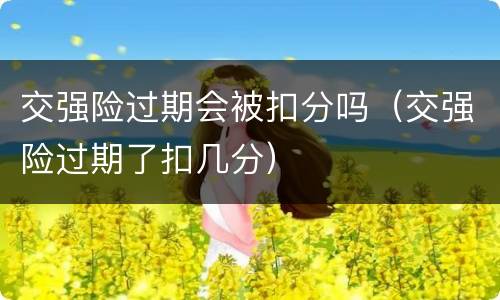 交强险过期会被扣分吗（交强险过期了扣几分）