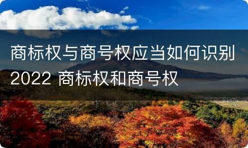商标权与商号权应当如何识别2022 商标权和商号权