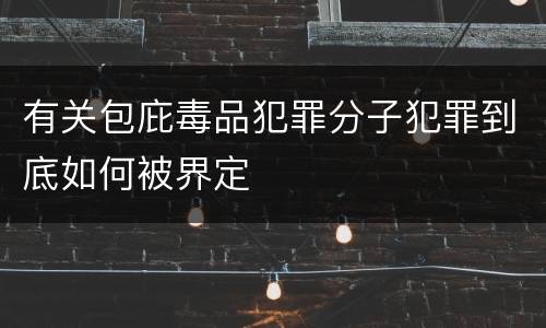 有关包庇毒品犯罪分子犯罪到底如何被界定