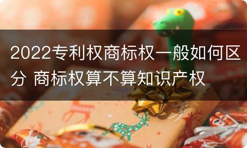 2022专利权商标权一般如何区分 商标权算不算知识产权