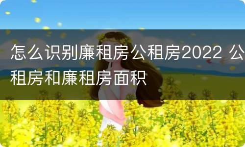 怎么识别廉租房公租房2022 公租房和廉租房面积
