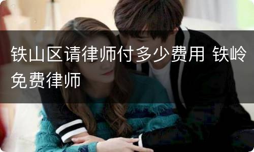 铁山区请律师付多少费用 铁岭免费律师